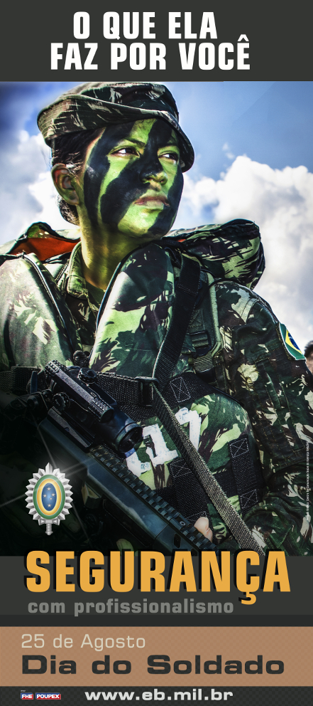 Dia do Soldado MULHER SEGURANÇA